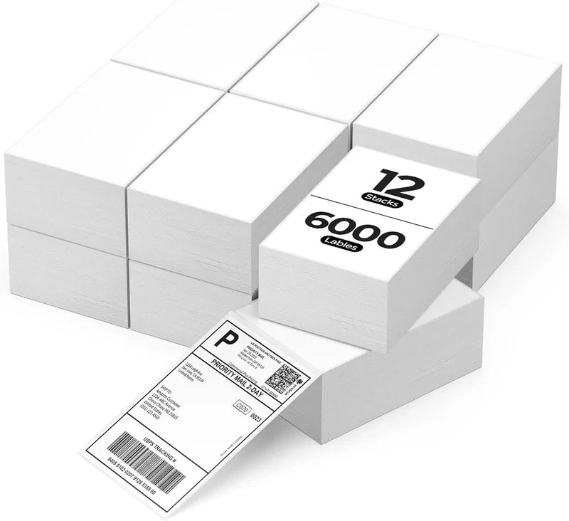 MUNBYN 4x6 Fan-Fold Direct Thermal Shipping Labels for Ecommerce Orders