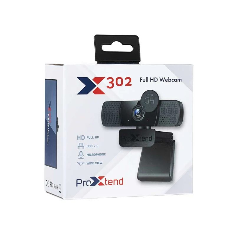 ProXtend - Webcam X302 Full HD | 2 MP | USB 2.0 - PX-CAM006