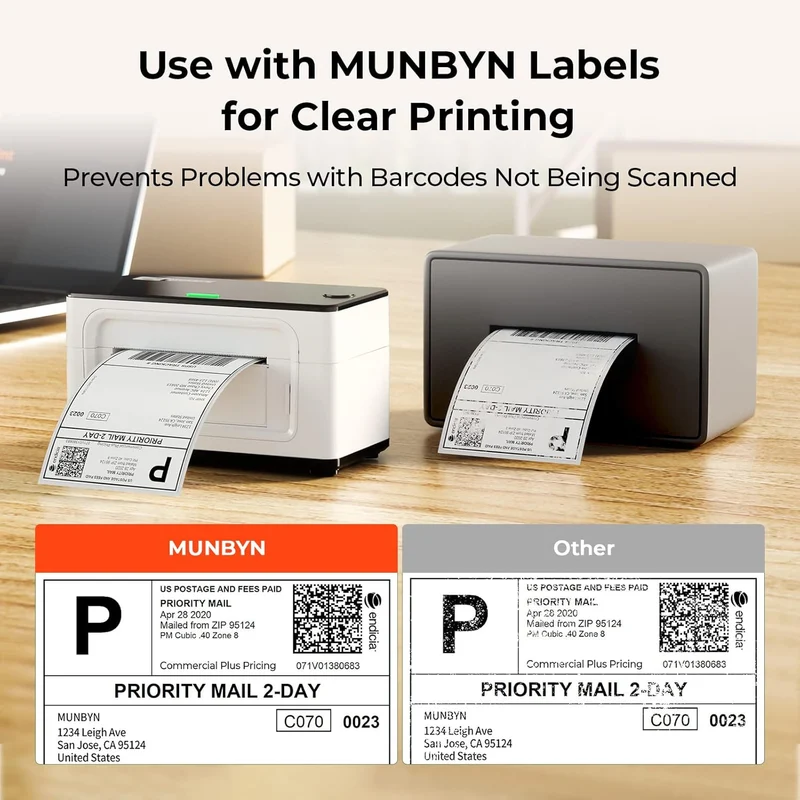 MUNBYN RW941B Bluetooth Thermodrucker Kit für hohen Versandbedarf