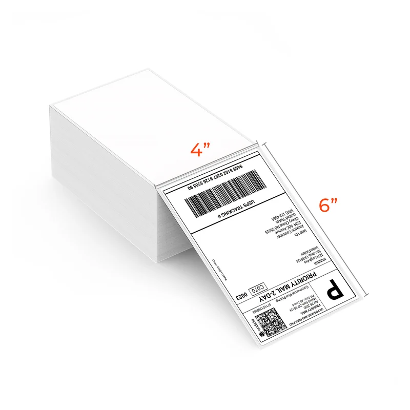 MUNBYN 4" x 6" Thermo-Versandetiketten für Paketversand