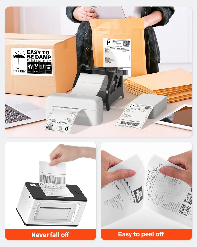 MUNBYN 4" x 6" Thermo-Versandetiketten für Paketversand