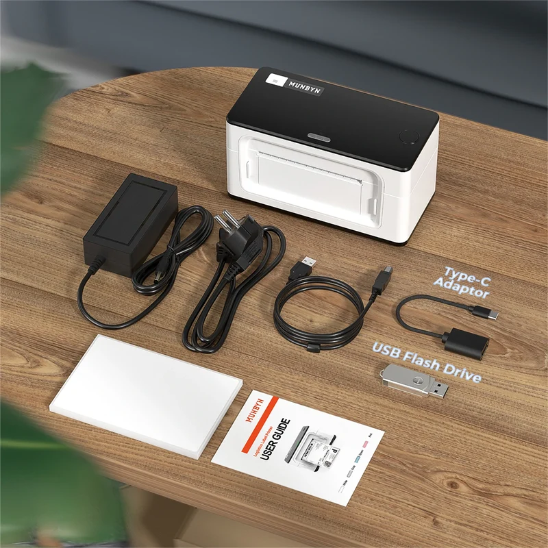 MUNBYN RW941B Bluetooth Thermodrucker für hohen Versandbedarf