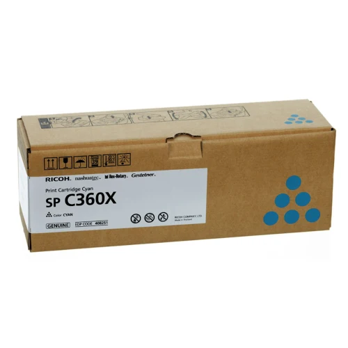 Cartouche de toner d'origine Ricoh SP C360 X cyan - 408251
