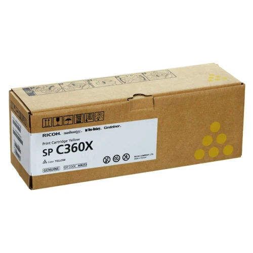 Cartouche de toner d'origine Ricoh SP C360 X jaune - 408253
