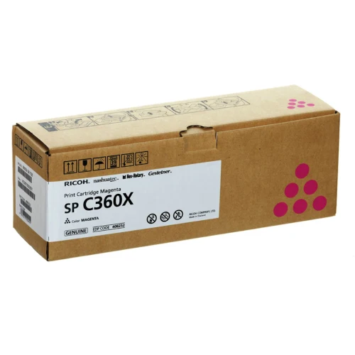 Cartouche de toner d'origine Ricoh SP C360 X magenta - 408252