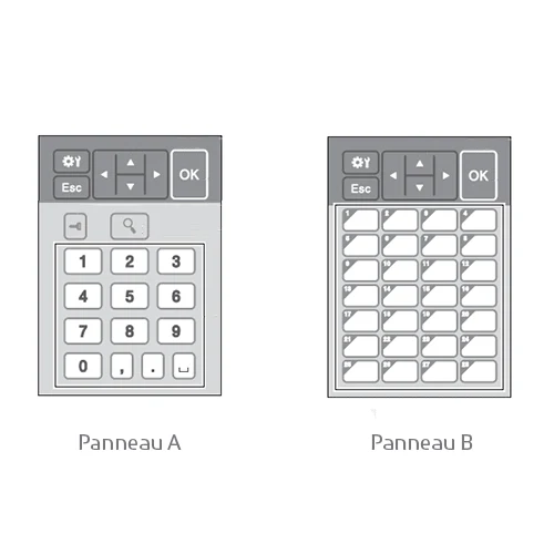 Ecran avec clavier pour imprimantes d'étiquettes Brother TD21xx - PATDU001