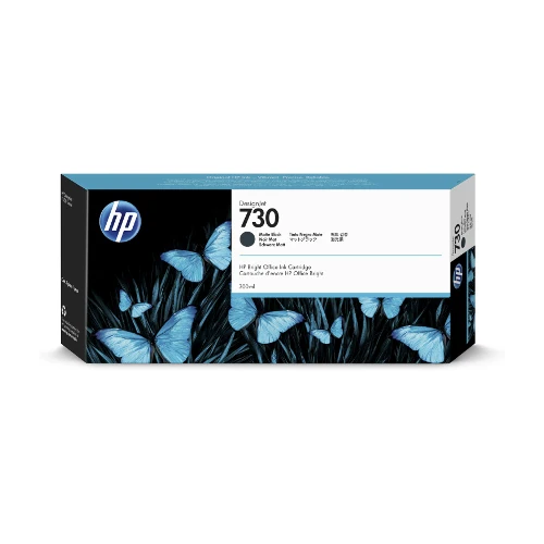 Cartouche d'encre d'origine HP 730 DesignJet noir mat 300ml - P2V71A