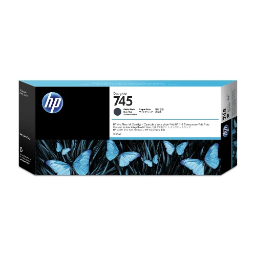 Cartouche d'encre d'origine HP 745 DesignJet noir mat 300ml - F9K05A