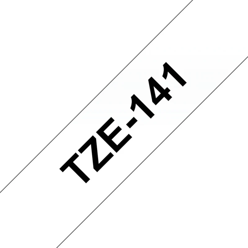 Cassette originale à ruban pour étiqueteuse Brother 18mm transparent - TZe-141