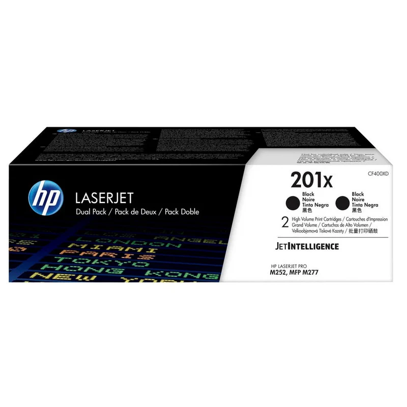 Pack de cartouches de toner d'origine HP 201X Noir - CF400XD
