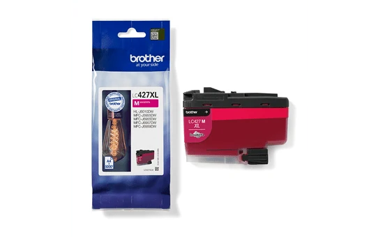 Cartouche d'encre d'origine Brother magenta - LC427XLM