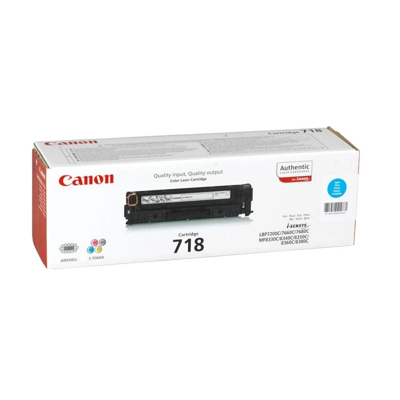 Cartouche de toner d'origine Canon 718 Cyan - 2661B002