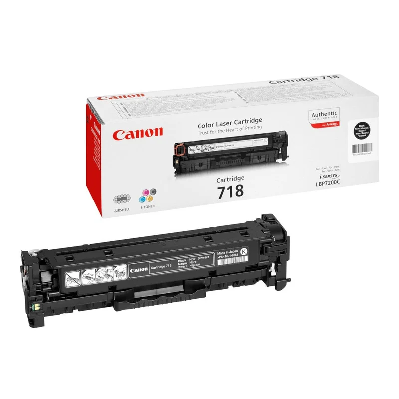 Cartouche de toner d'origine Canon 718 Noir - 2662B002