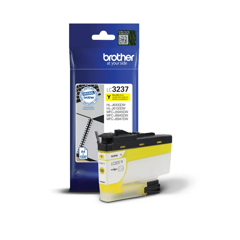 Cartouche d'encre d'origine Brother jaune - LC3237Y