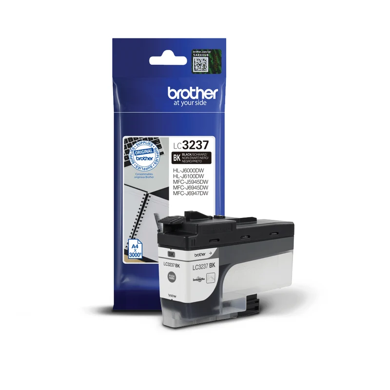 Cartouche d'encre d'origine Brother noir - LC3237BK