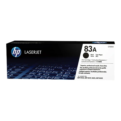 Pack de 2 Cartouches de toner d'origine HP 83A noir - CF283AD