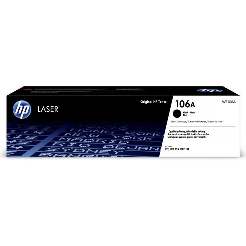 Cartouche de toner d'origine HP 106A noir - W1106A