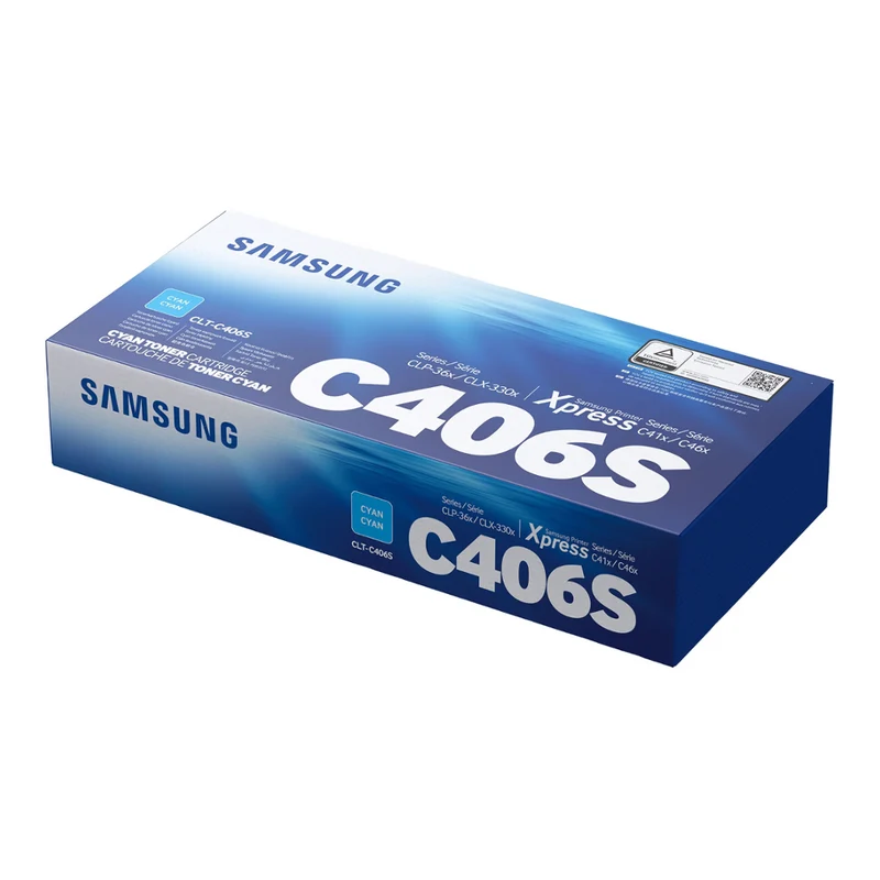 Cartouche de toner d'origine Samsung CLT-C406S cyan - ST984A