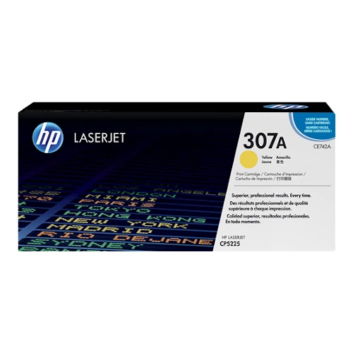 Cartouche de toner d'origine HP 307A jaune - CE742A