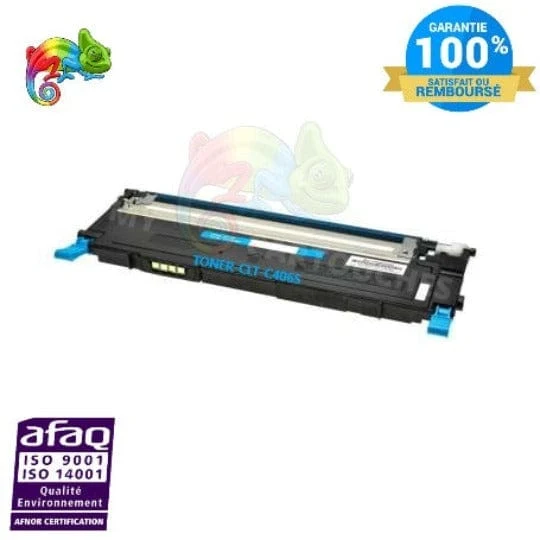 Toner Samsung CLT-C406 Cyan: CLP-360, CLP-365, CLX-3305
