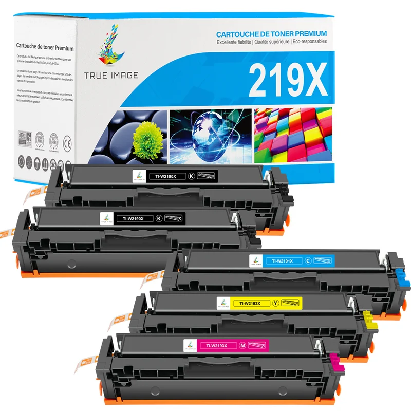 Pack HP 219X Toners Compatibles pour hp color laserjet pro 3202dw, mfp 3302fdw, 3302fdw, 3302sdw, 3302sdwg