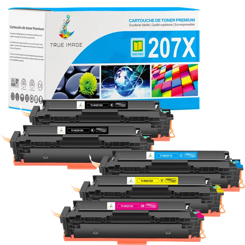 HP Color LaserJet Pro MFP M283fdw Lot de 4 Toners compatibles (Avec Puce)