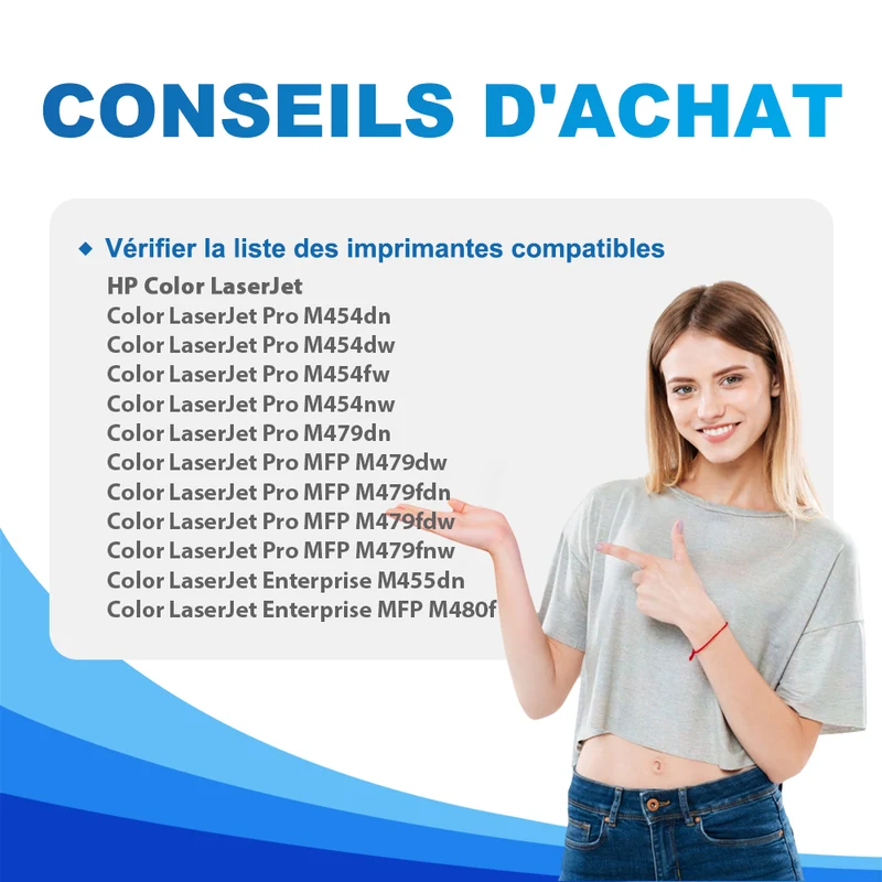 Toner HP 415A W2033A Magenta Compatible | Sans Puce
