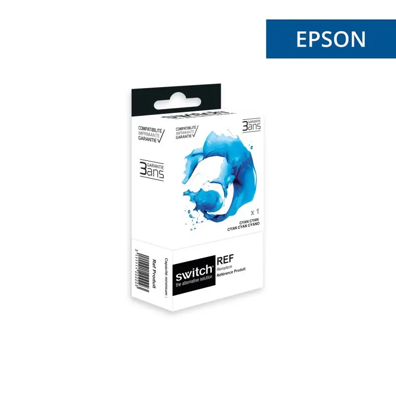 Epson 604XL Cartouche Cyan compatible équivalent à C13T10H24010 · Switch