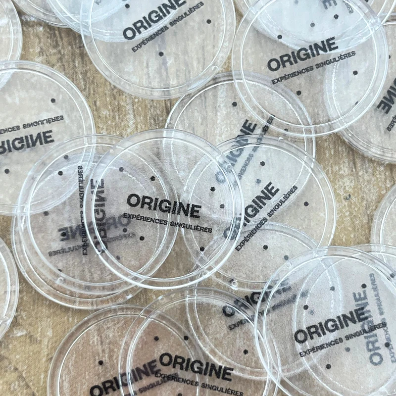 Jetons personnalisés transparents - par 1000 pièces