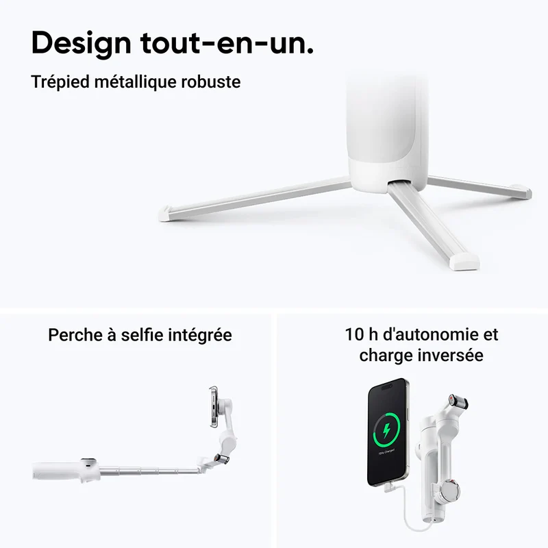 Stabilisateur pour téléphone Flow 2 (Gris)