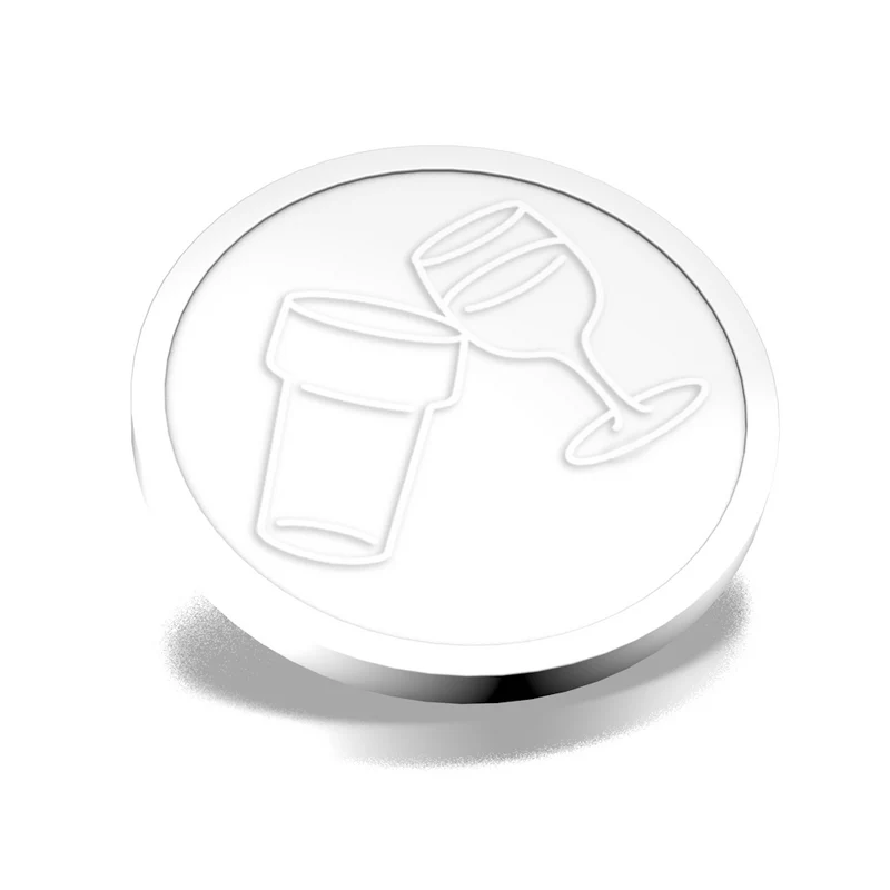 Jetons pour buvette bière et vin en relief - Ø29 mm - 250 pièces