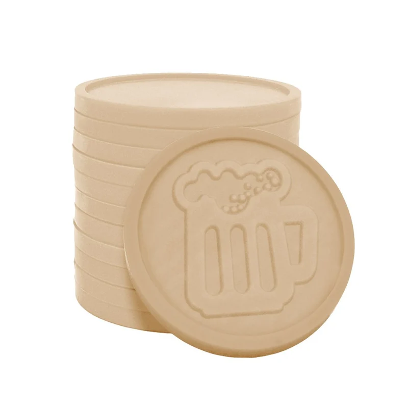 Jetons pour buvette chope de bière en relief - Ø29 mm - 250 pièces