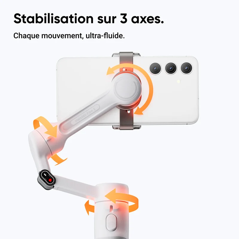 Stabilisateur pour téléphone Flow 2 (Blanc)