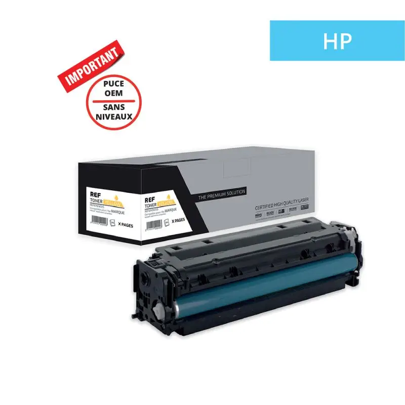 HP 216A Toner Jaune compatible puce OEM équivalent à W2412A