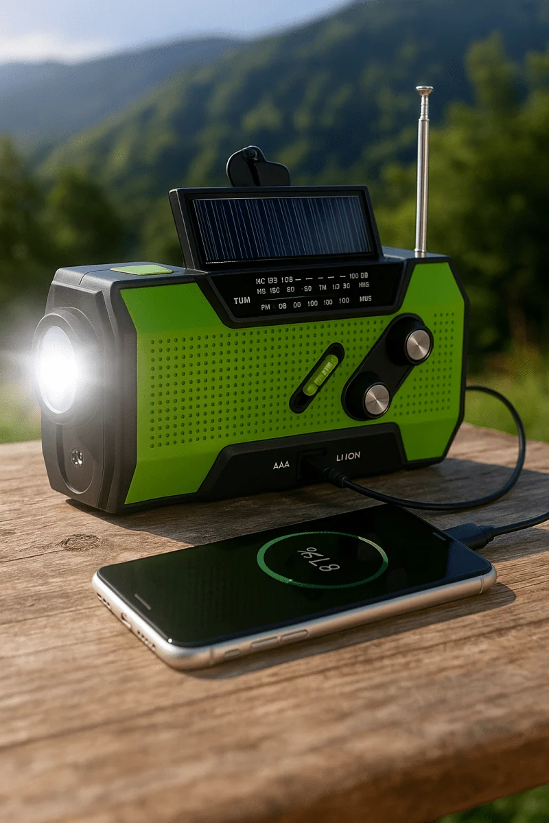 Radio de Survie Rechargeable - Multifonctions | Montelac