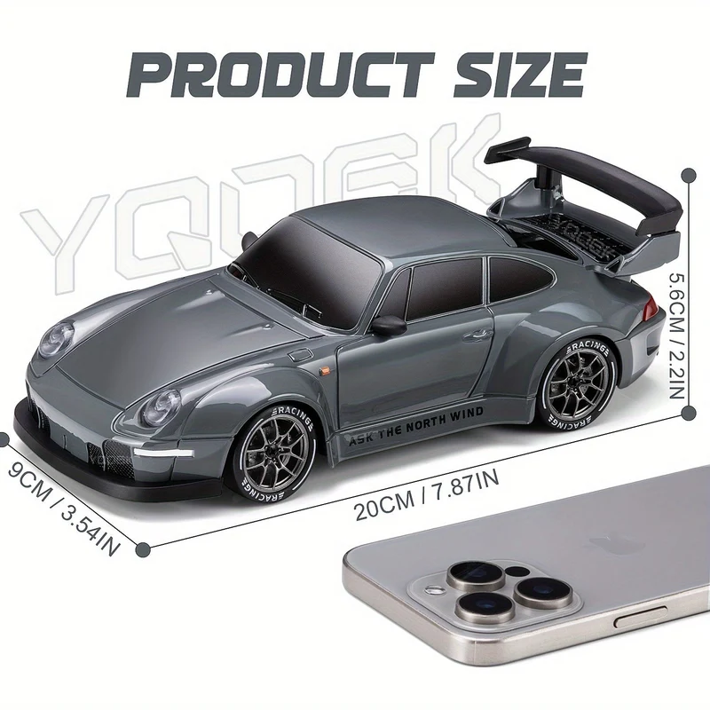 Voiture RC Drift 4WD - Lumières LED & Batterie Rechargeable