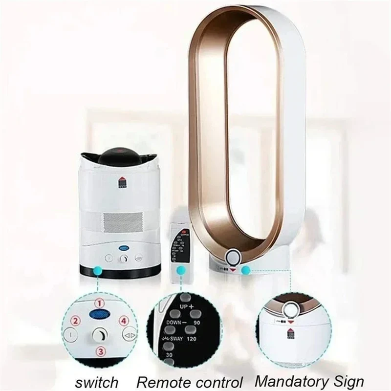 Ventilateur de Tour Sans Pales – Refroidissement Silencieux & Design Élégant