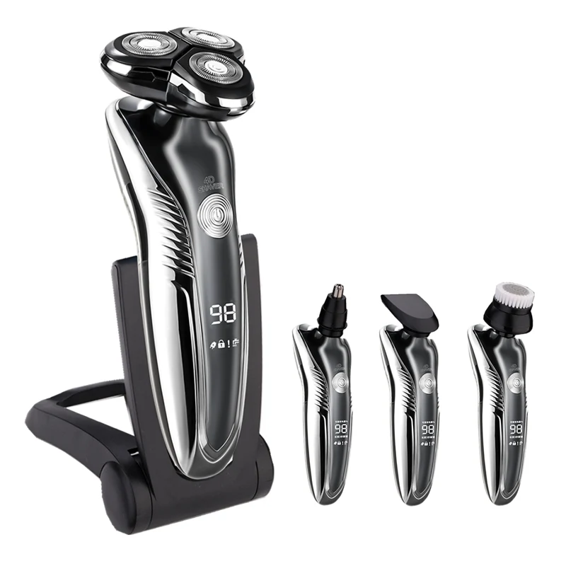Rasoir électrique rechargeable - Utilisation à sec et humide