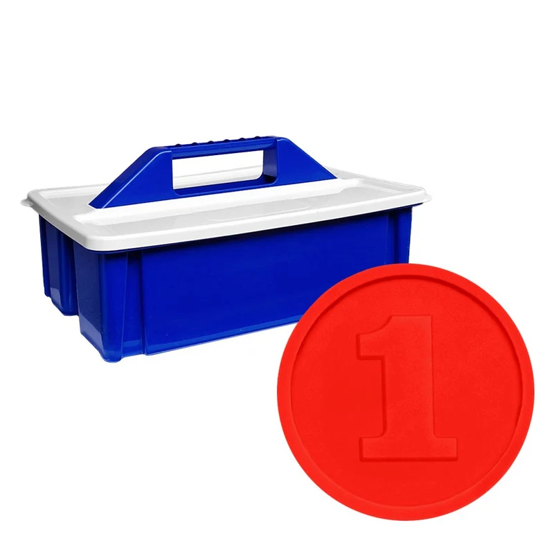 Boîte de rangement avec jetons pour buvette Ø29 mm - 2000 pièces