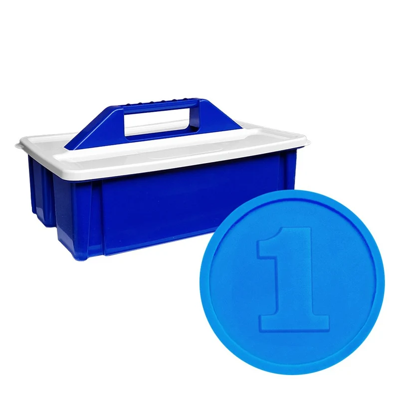 Boîte de rangement avec jetons pour buvette Ø29 mm - 2000 pièces