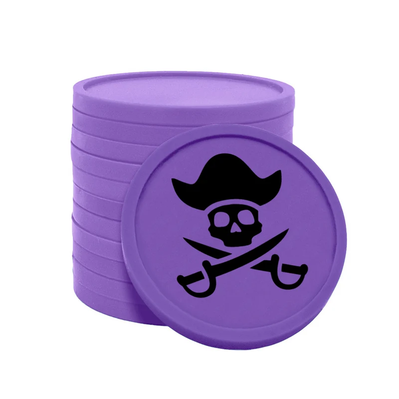 Jetons pour buvette pièce de pirate Ø29 mm - 100 pièces