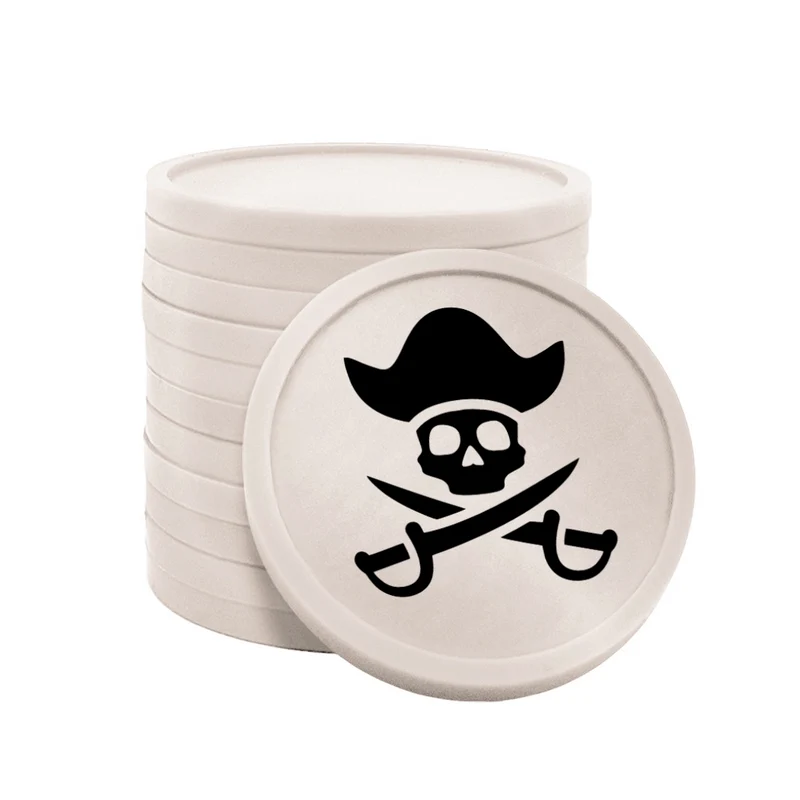 Jetons pour buvette pièce de pirate Ø29 mm - 100 pièces