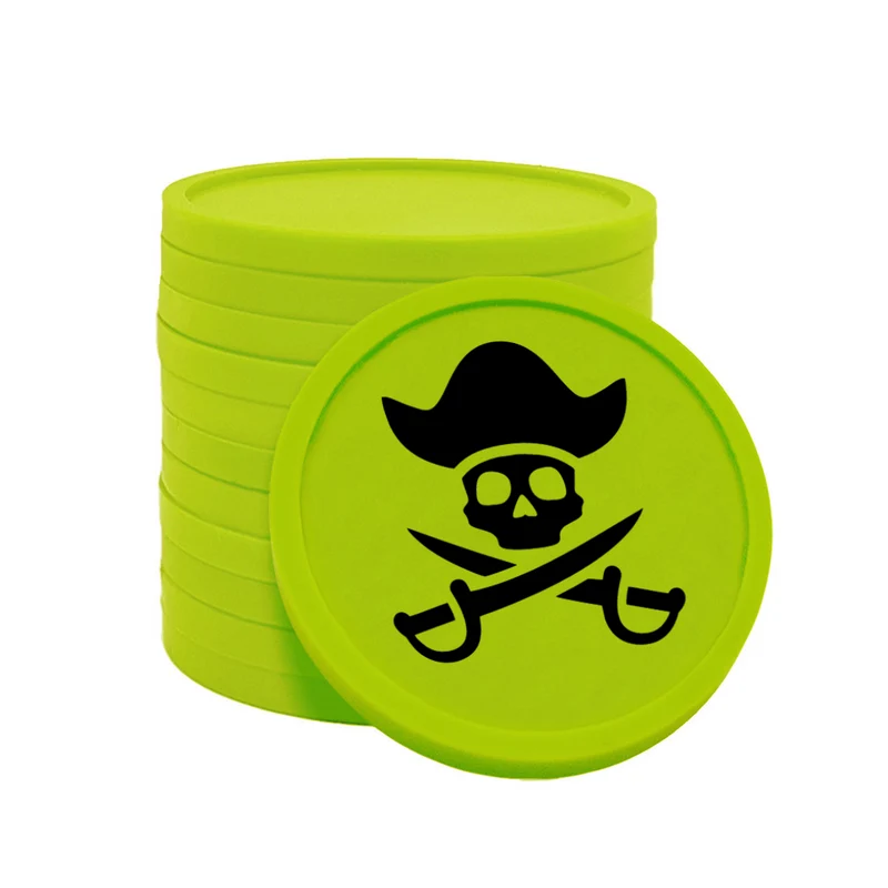 Jetons pour buvette pièce de pirate Ø29 mm - 100 pièces