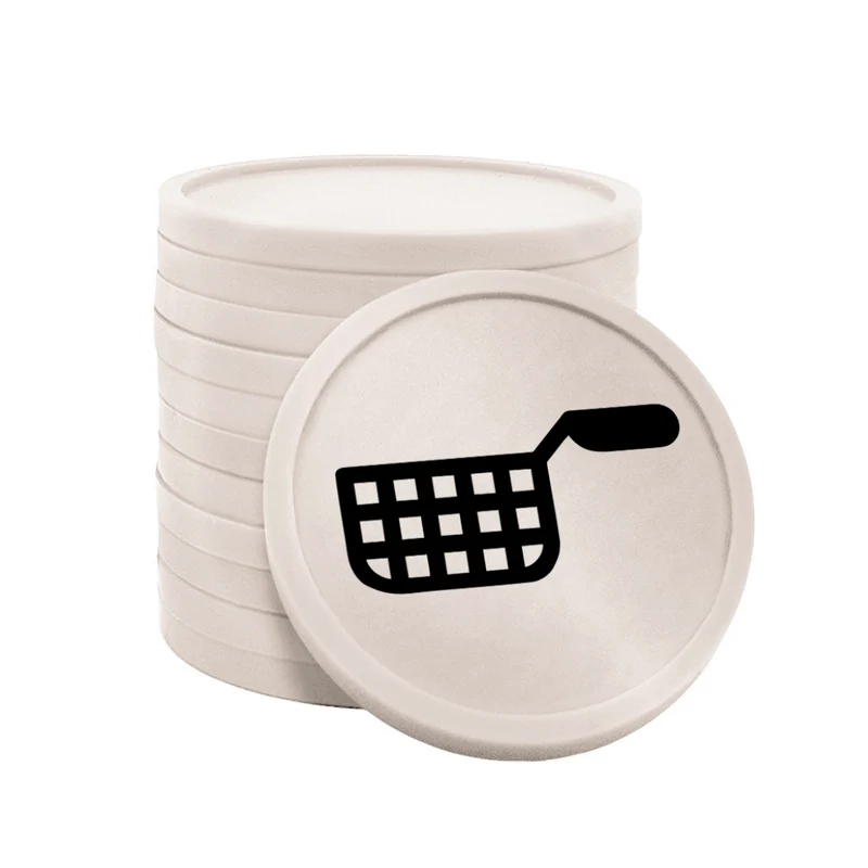 Jetons pour buvette friteuse Ø29 mm - 100 pièces