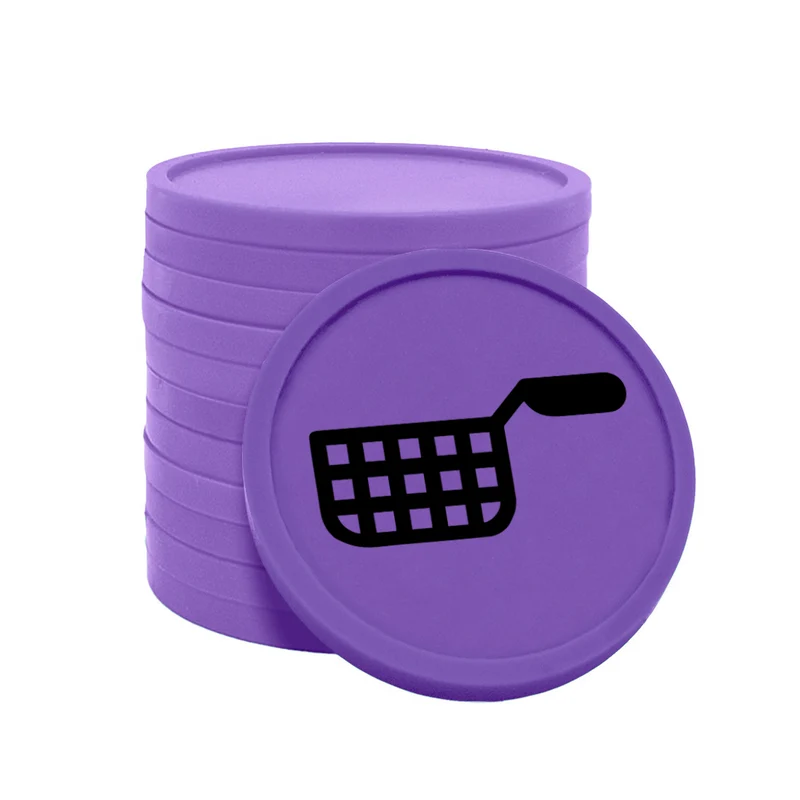 Jetons pour buvette friteuse Ø29 mm - 100 pièces