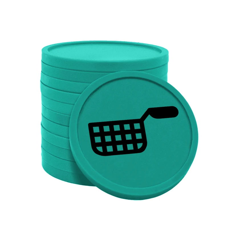 Jetons pour buvette friteuse Ø29 mm - 100 pièces