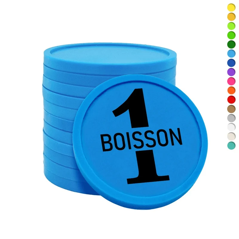 Jetons pour buvette 1 boisson Ø29 mm - 100 pièces
