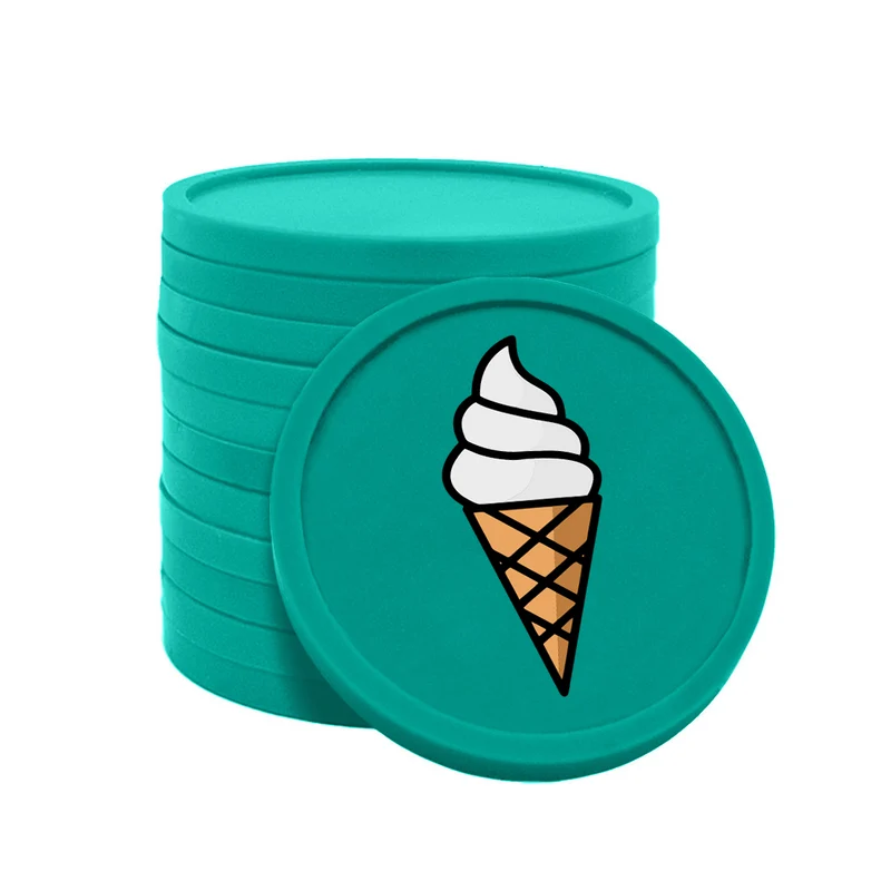 Jetons pour buvette glace à l'italienne Ø29 mm - 100 pièces