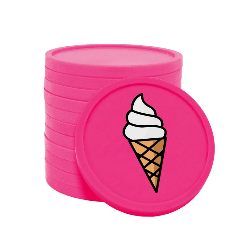 Jetons pour buvette glace à l'italienne Ø29 mm - 100 pièces