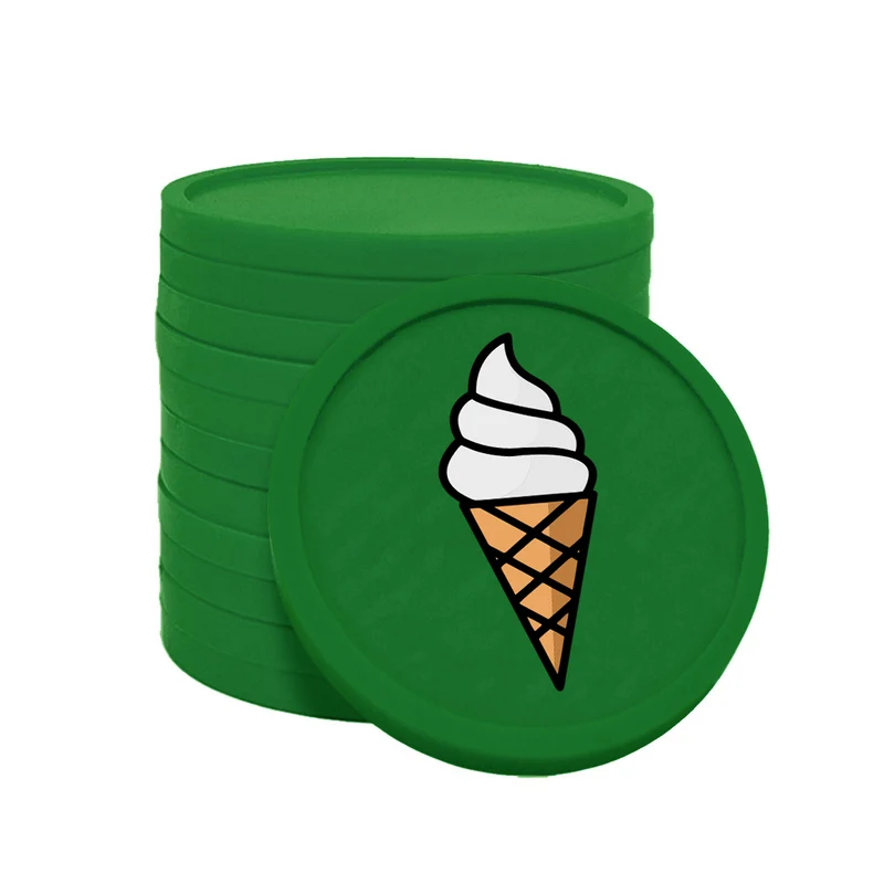 Jetons pour buvette glace à l'italienne Ø29 mm - 100 pièces